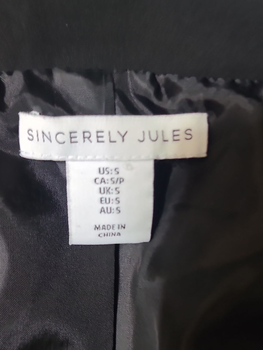 Sincerely Jules  Sleeveless Blazer Vest Size Small - Picture 4 of 8